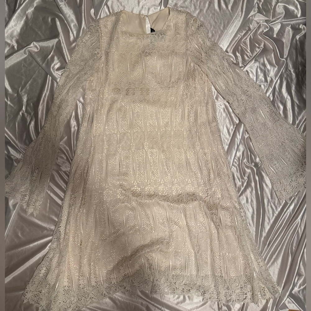 Thomas Wylde Cream Lace Top